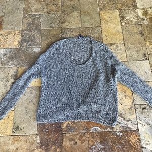 Eileen fisher sweater top grey small